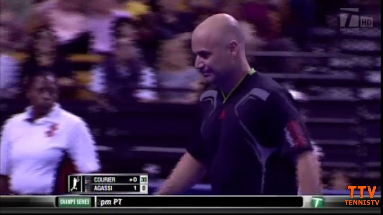 Andre Agassi v. Jim Courier 🔥 Senior Tour 2011 🔥 Part 1 of 2