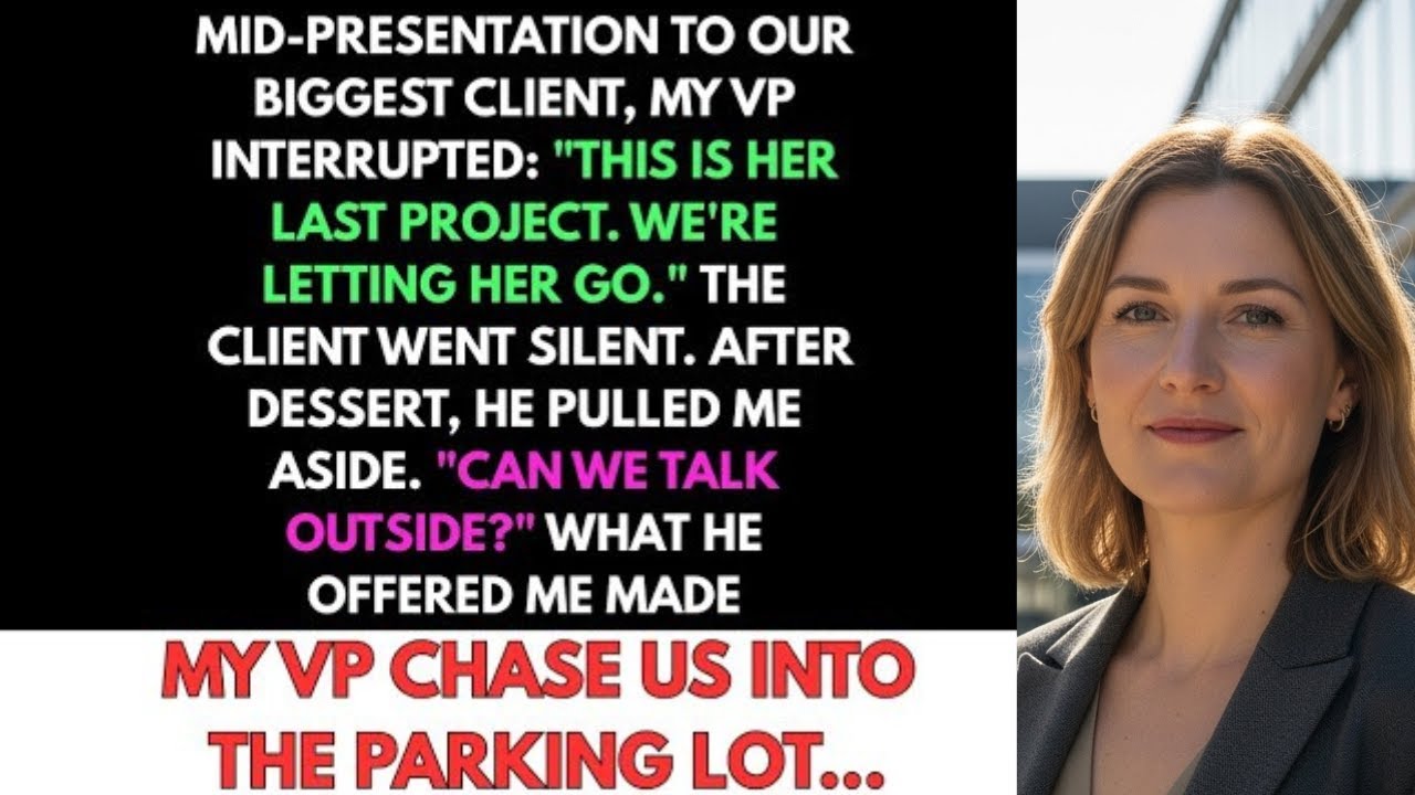 My VP Announced My Firing at a Client Dinner—Then the Client Asked to Speak to Me Alone