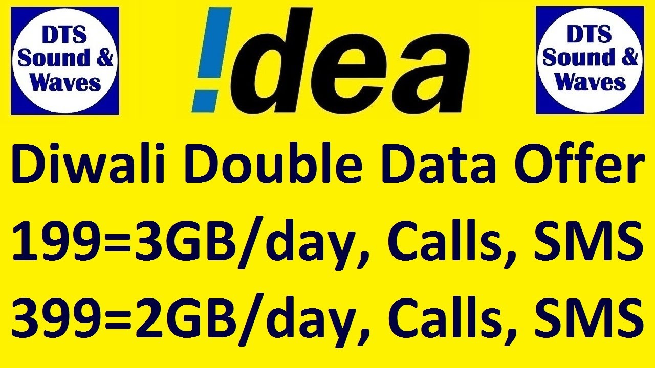 Idea Double Data offer 199 and 399 Plan || DTS ||