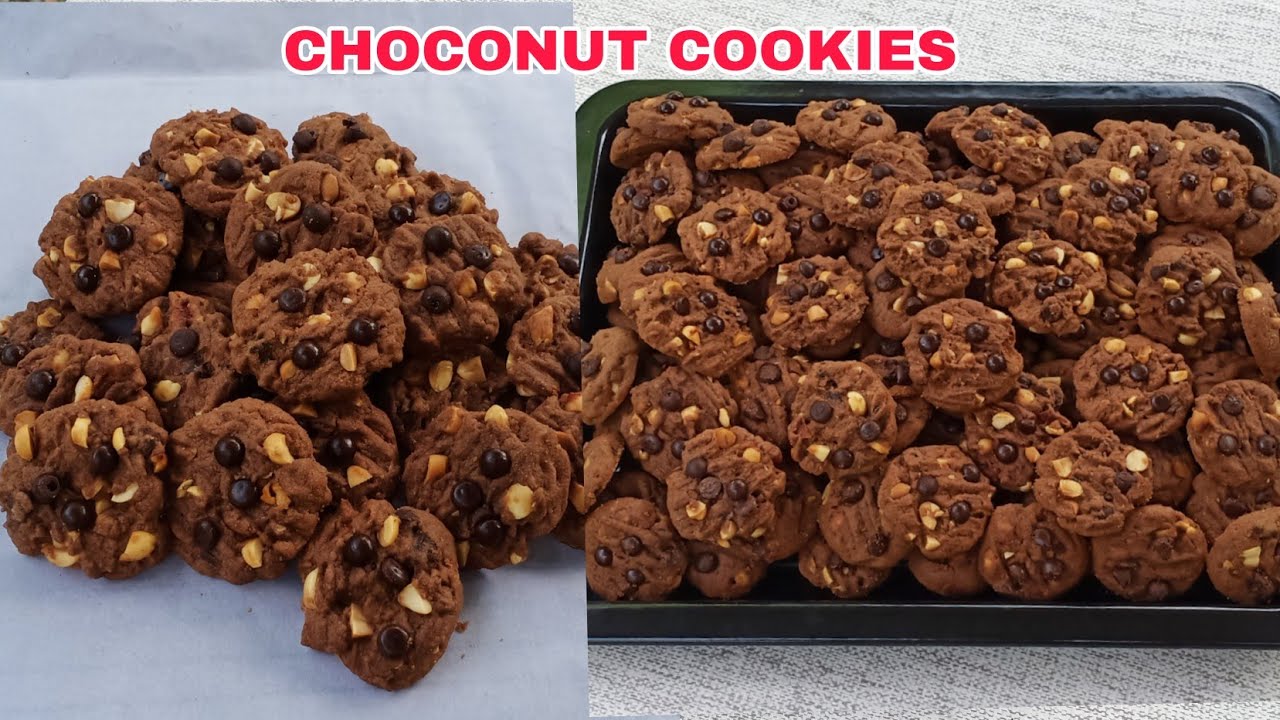 KUE COKLAT KACANG CHOCOCHIPS GULA PALM RENYAH ENAK