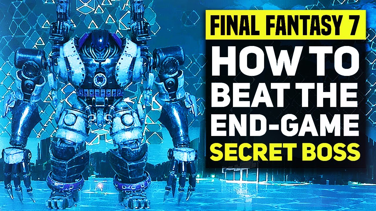 Final Fantasy 7 Remake - How To Beat The Secret End Game Boss 