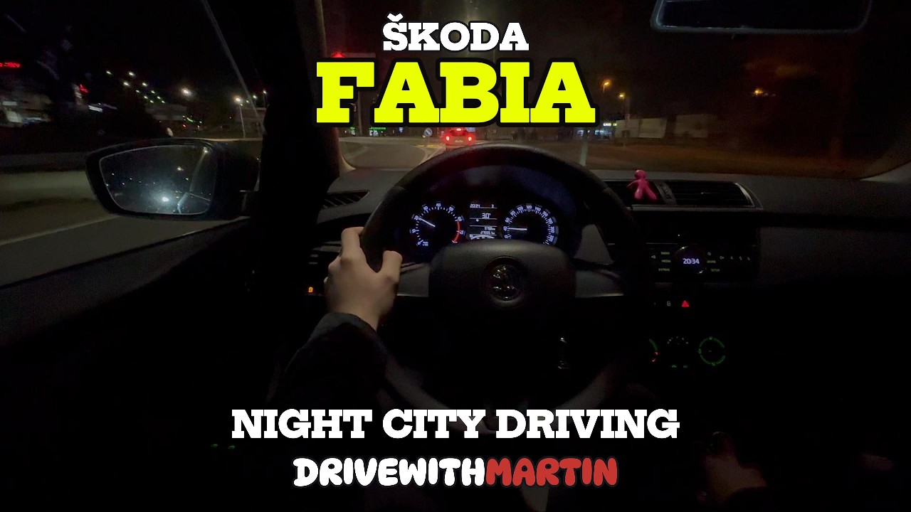 POV 2015 Škoda Fabia Night | 1.0MPI 55KW (75HP) | Real Driving Experience