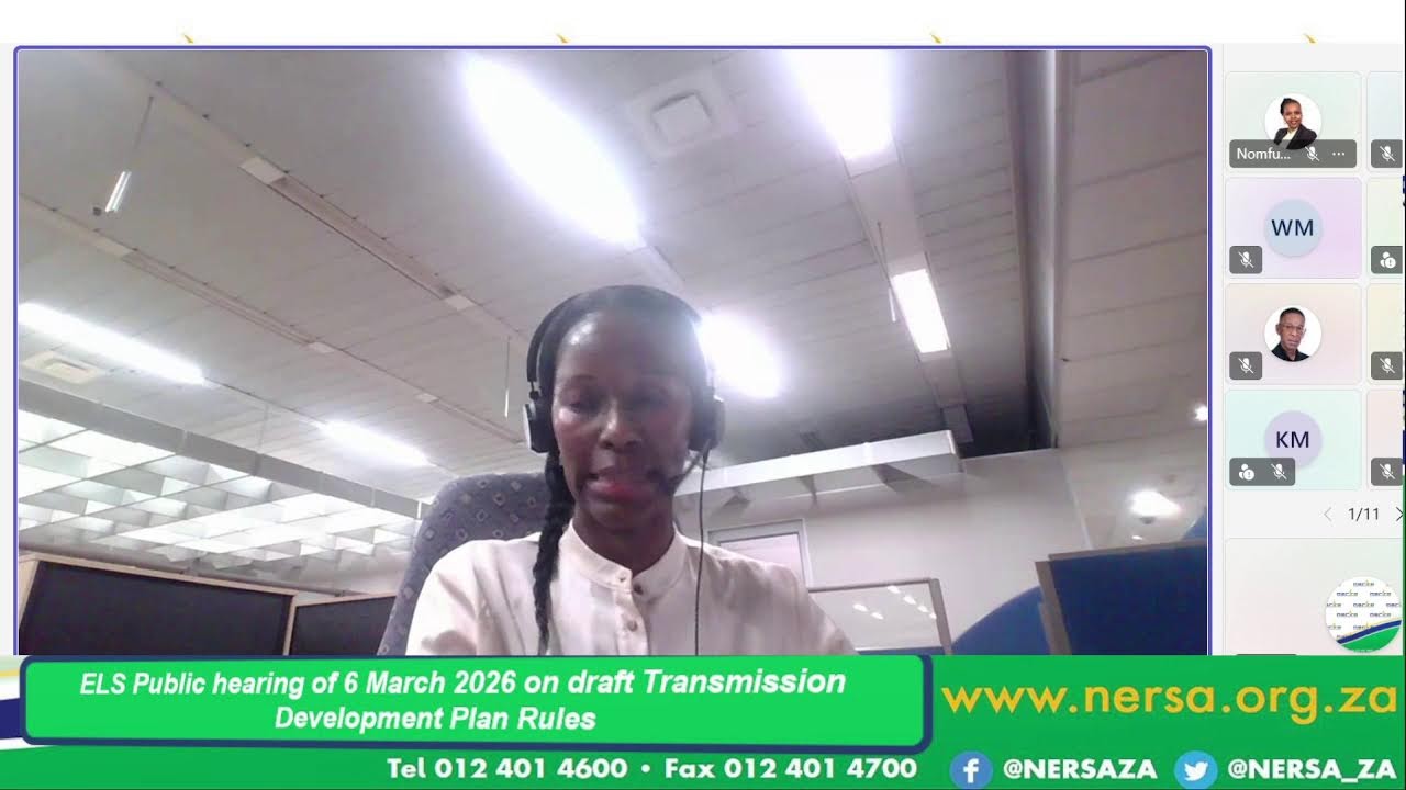 ELS Public hearing of 6 March 2026 on draft Transmission Development Plan Rules