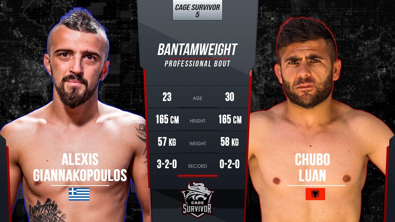 Cage Survivor 5 | Alexis Giannakopoulos vs. Chubo Luan | Full Fight