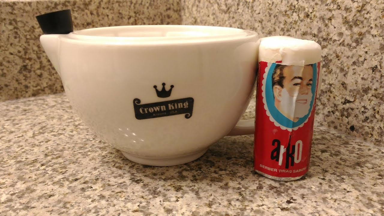 Bowl  Lathering with Arko (and other  shave stick  tricks)