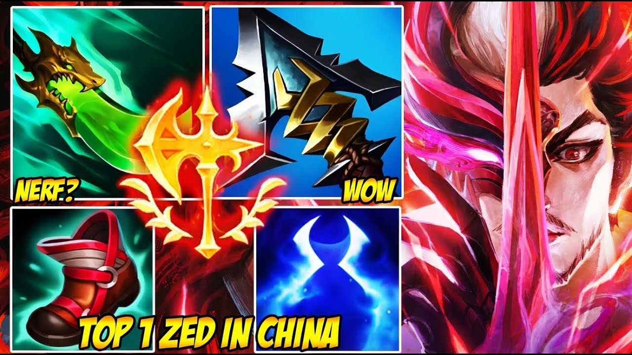 WILD RIFT CHINA TOP 1 ZED - HE IS EVERYWHERE AT ONCE! (Shadow Manipulation)