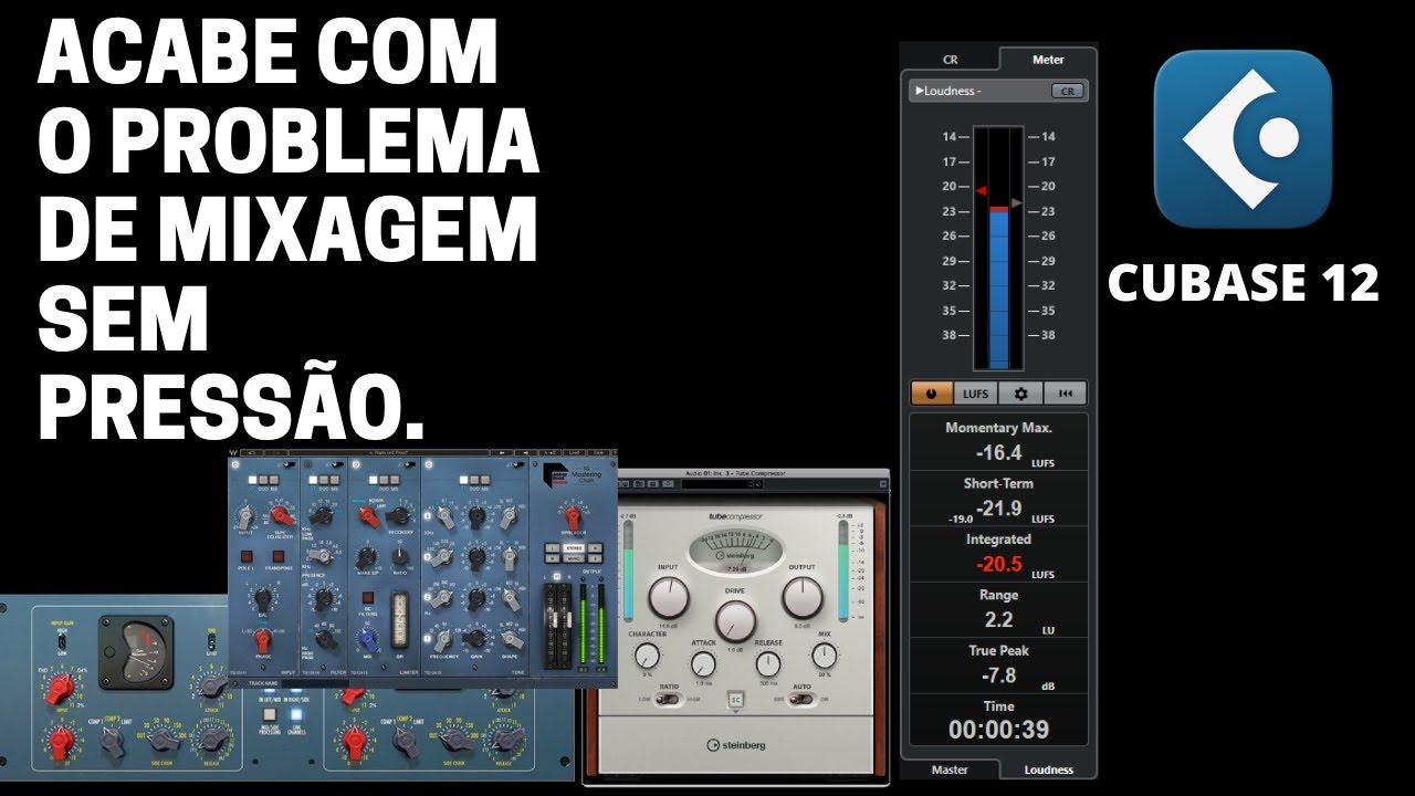 COMPRESSÃO PARALELA EM TODA MIXAGEM CUBASE 12.