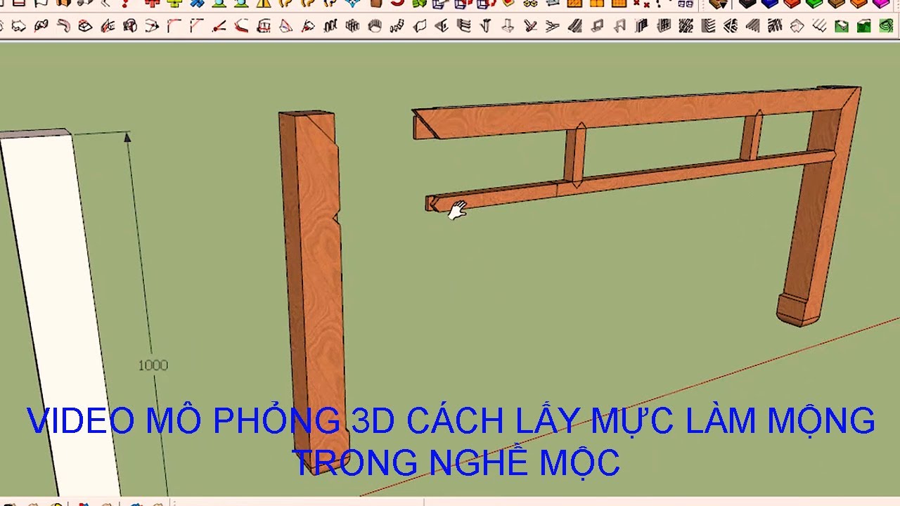 Cách Lấy Mực Làm Mộng Trong Nghề Mộc /  Vẽ 3D Rất Dễ Hiểu