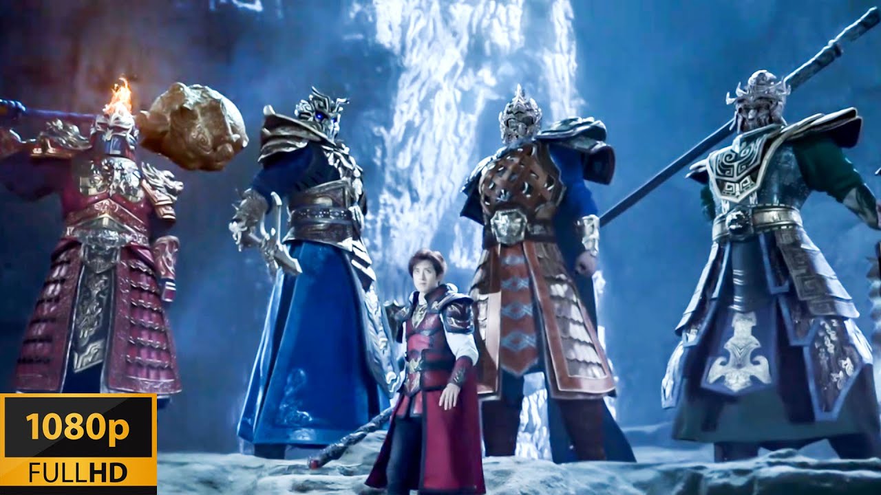 【2026爆燃動作片】魔族囂張搶劫，少年一人召喚四大神將，瞬間將他們團滅！🔥 #镇魂街之热血再燃  #drama #功夫 #战斗