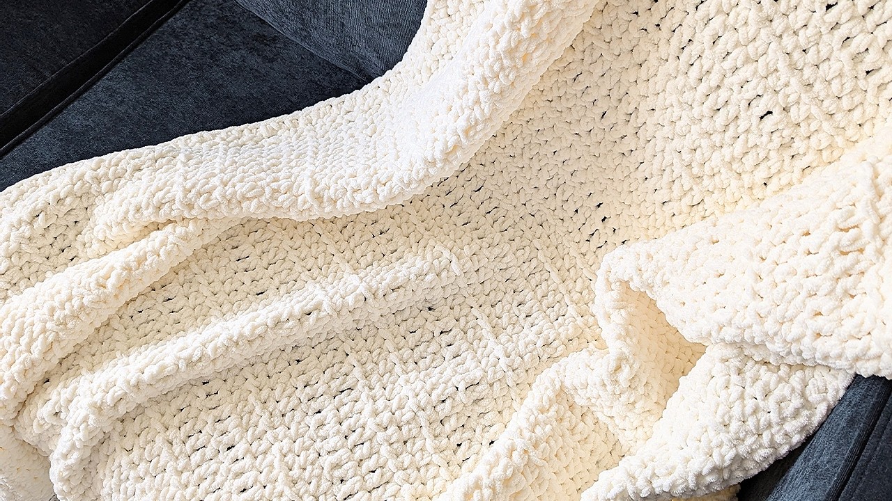Beginners Crochet Blanket Pattern Using Bernat Blanket Yarn