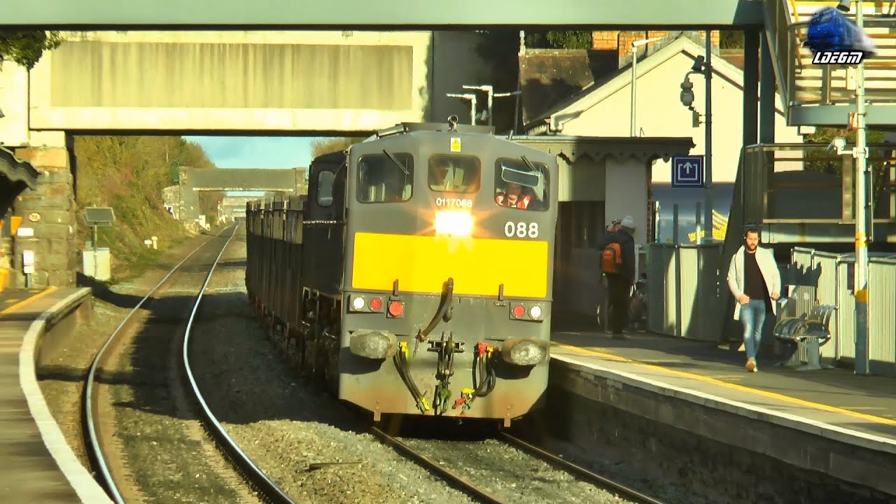Trains in Rush & Lusk Train Station - 16 January 2023