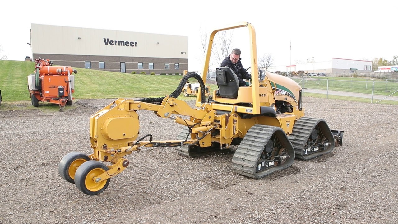2012 Vermeer RTX750 sn 01090 Vibratory Plow PART 1 InspectEquipment.Com