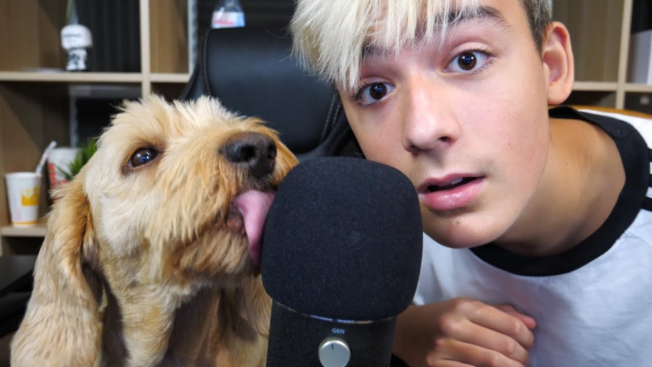 ASMR MOUTH SOUNDS WITH MY DOG 🐶