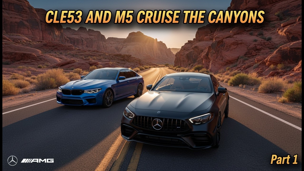 The Calm Before the Canyon Run w/ M5 | CLE 53 AMG POV
