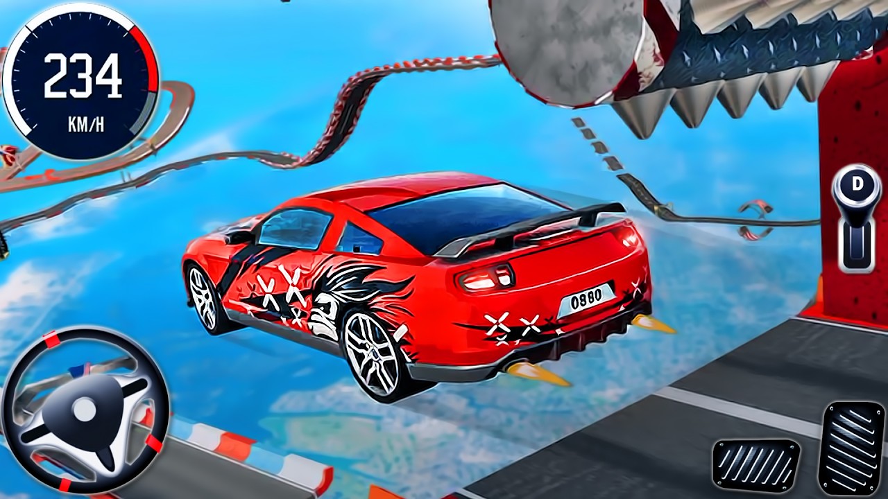 GT Mega Ramp Car Racing Simulator - Car Extreme Car Stunt Beam Derby 3D - Android GamePlay #2