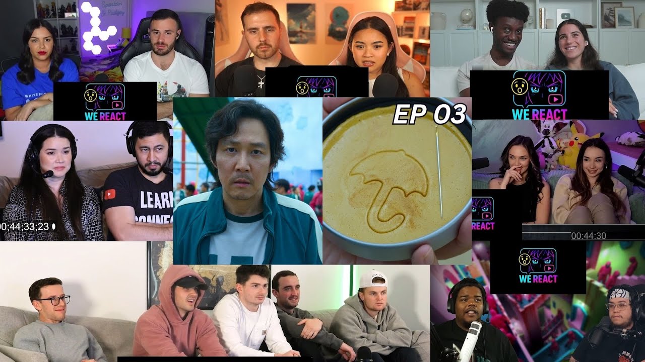 Squid Game Season 1 Episode 3 | Reaction Mashup #squidgame #reactionmashup
