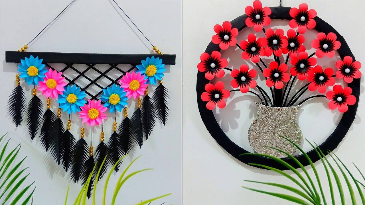 Beautiful Paper flower 🌼 wall hanging craft | Paper craft for home decor | Paper flower wall decor