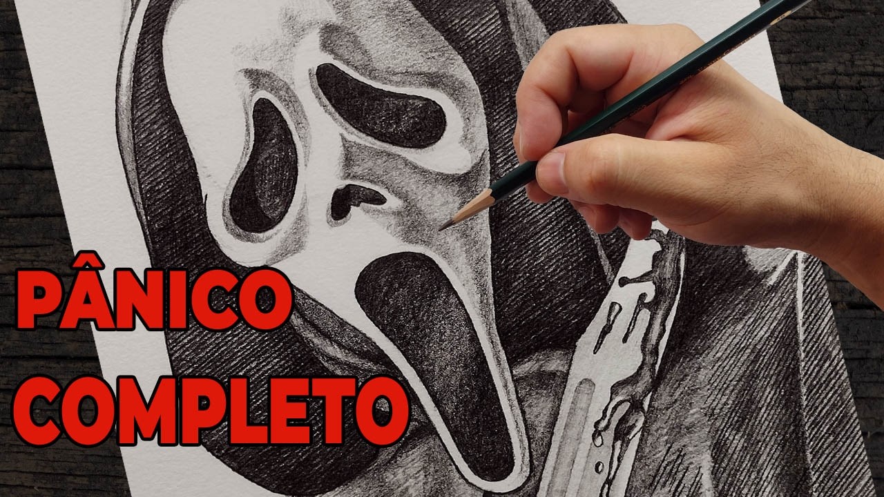 Como Desenhar o Ghostface | Tutorial Completo de Desenho | Pânico 7