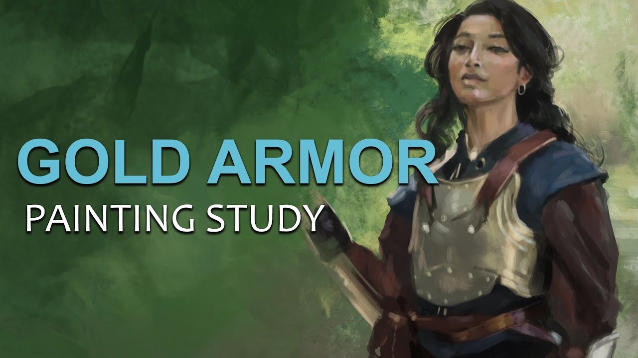 Gold Armor Study - Digital Painting Timelapse