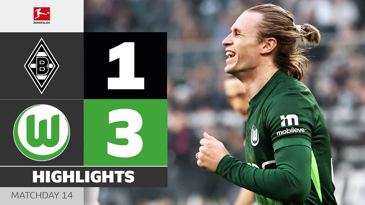 Wimmer Brace: Wolfsburg Momentum Builds | BORUSSIA M'GLADBACH - VFL WOLFSBURG | Highlights | MD 14