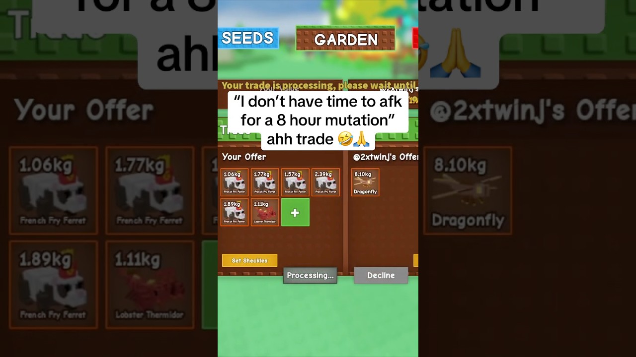 I TRADED 6 DIVINE PETS FOR 1 GODLY DRAGONFLY😱⁉️ #growagarden #roblox #gag