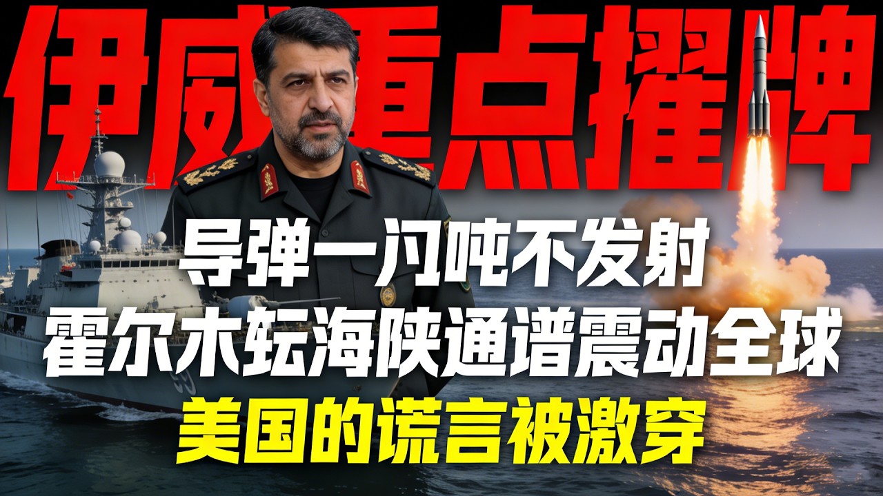 伊朗重磅摊牌导弹低于一吨不发射，霍尔木兹海峡通牒震动全球，美国的谎言被揭穿