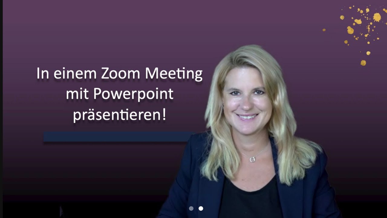Zoom Meeting mit Powerpoint präsentieren und dich selbst neben der Präsentation zeigen!