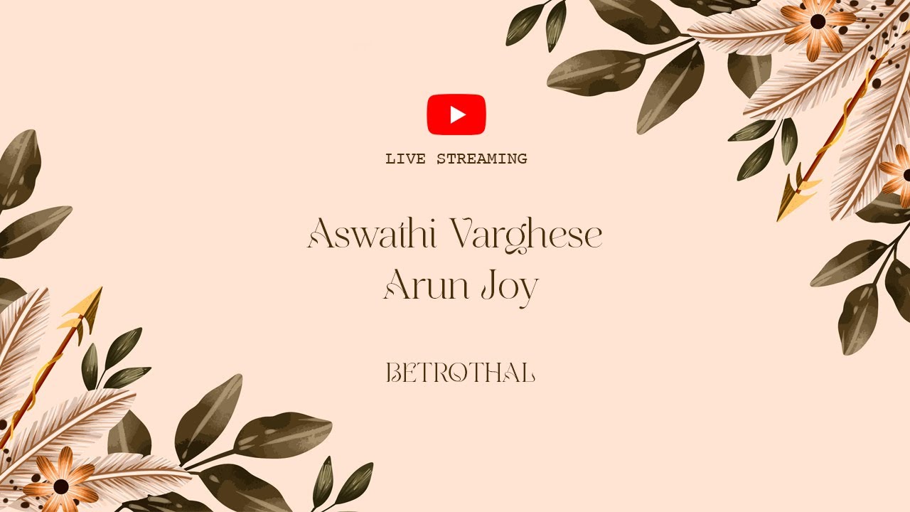 Betrothal | Aswathi & Arun | Live Streaming | 27-12-2025