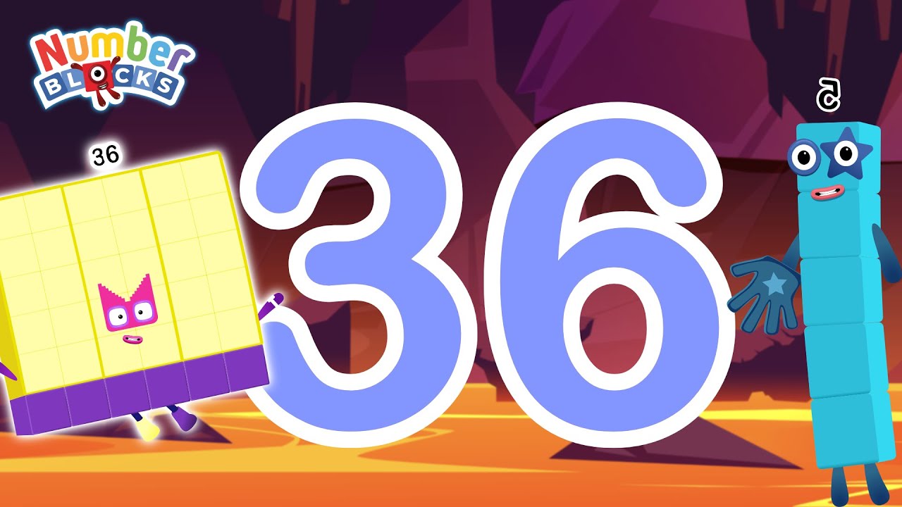 Numberblocks learn to count 36 Magic Run Lava World New Season | Numberblocks Magic Adventure