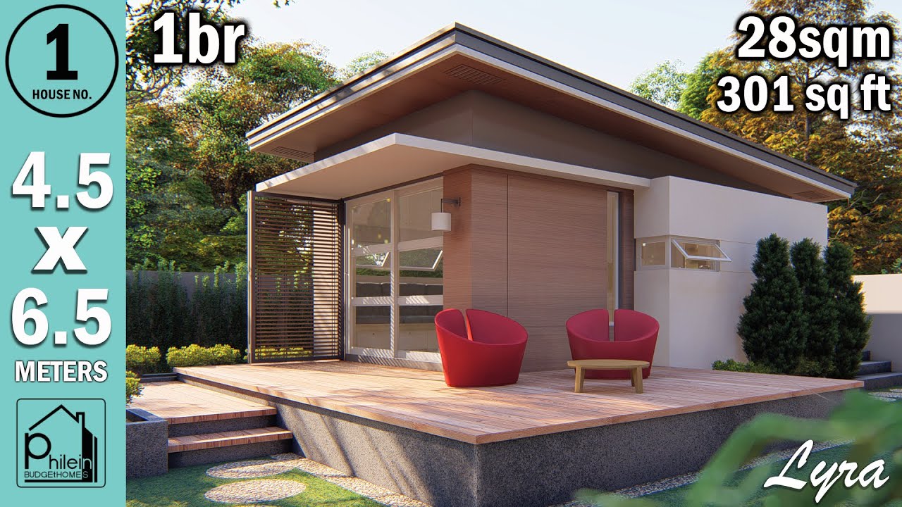 LYRA | Tiny House Design 28sqm.(301sqft) 1-Bedroom with Minimalist Interior Design
