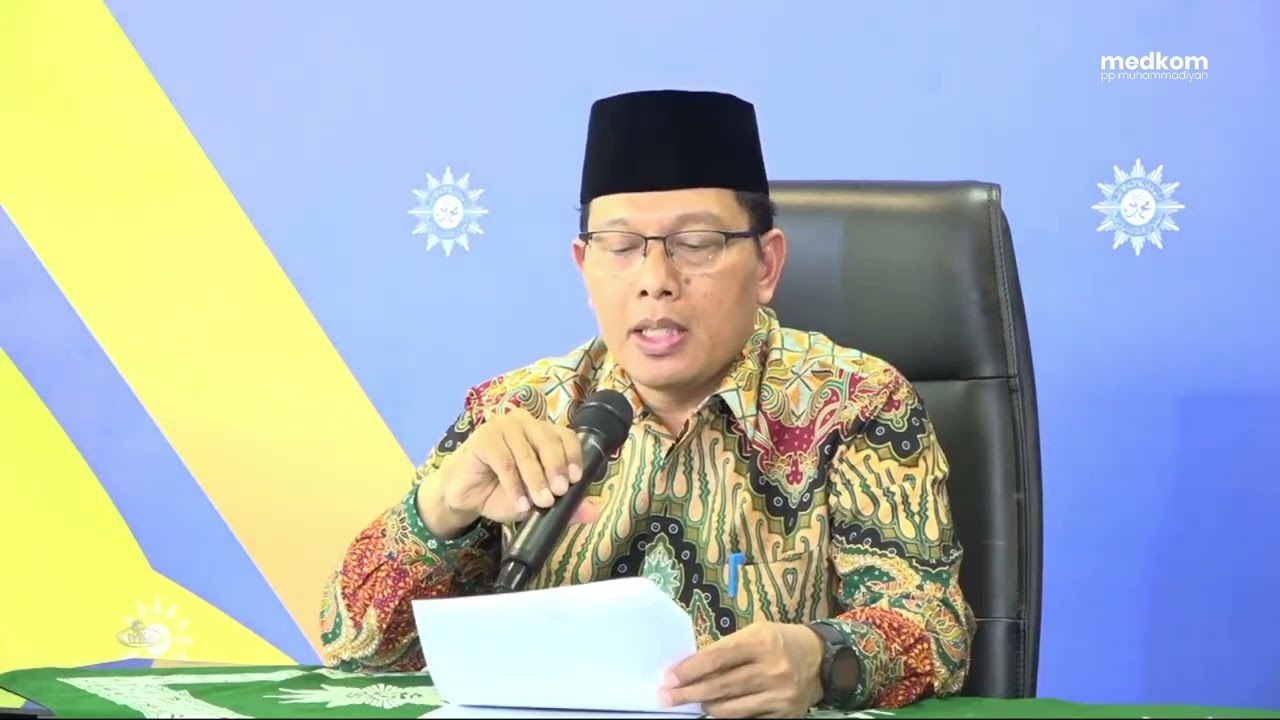 KONFERENSI PRES MAKLUMAT 1 RAMADAN, SYAWAL, DAN ZULHIJAH 1445 H PIMPINAN PUSAT MUHAMMADIYAH