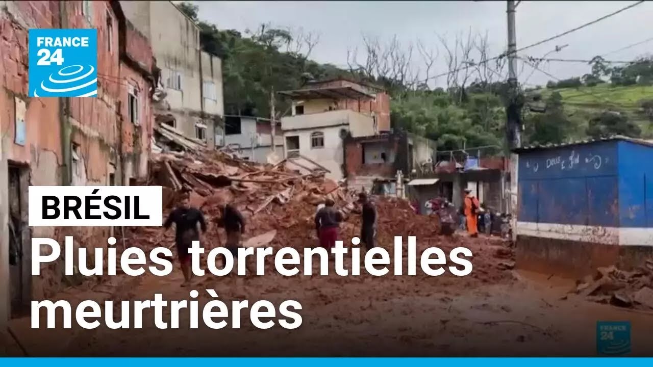 Pluies torrentielles au Brésil : au moins 30 morts, des dizaines de disparus • FRANCE 24