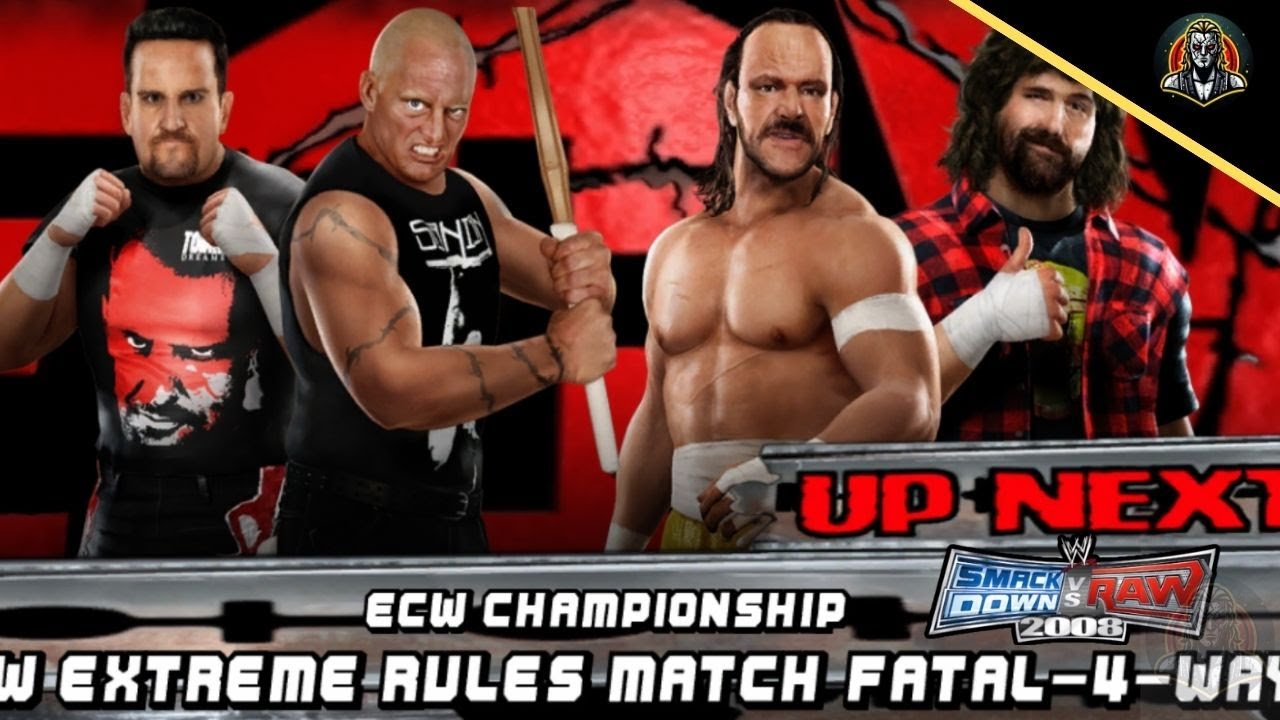 EXTREME RULES Sabu vs Sandman vs Tommy Dreamer vs Mick Foley Smackdown VS Raw 2008
