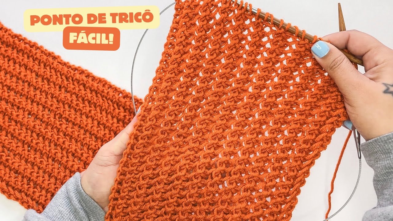 PONTO DE TRIC&Ocirc; MUITO F&Aacute;CIL PARA CACHECOL E GOLA | Passo a passo para iniciantes