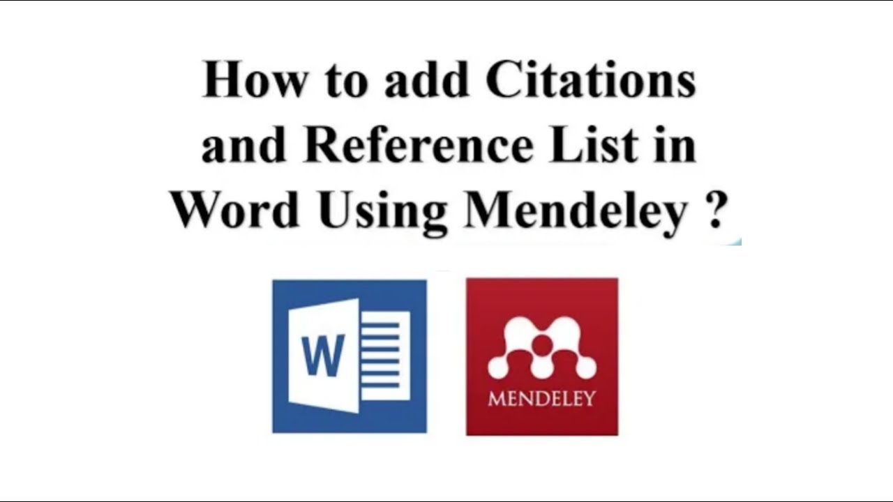 How to add Citations and Reference List in Word document using Mendeley