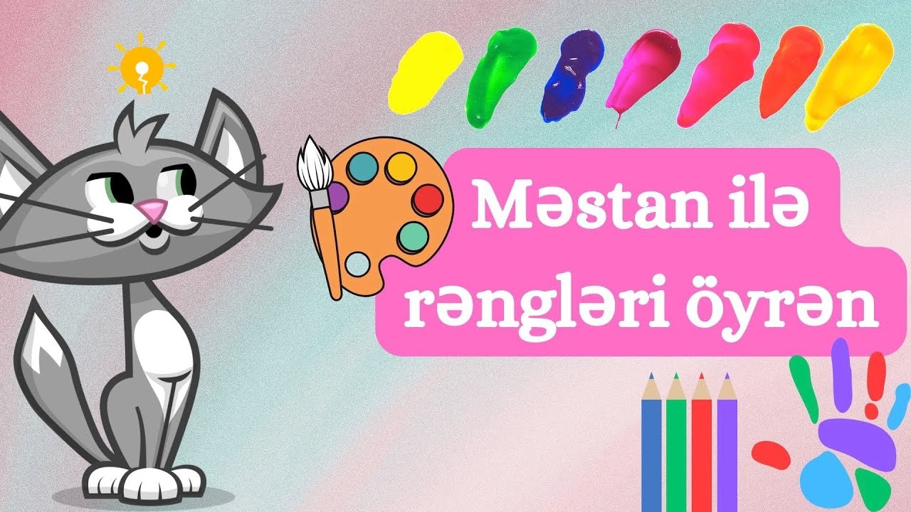 Mestan ile rengleri oyrenek | Cizgifilm |  Rengleri oyrenmek