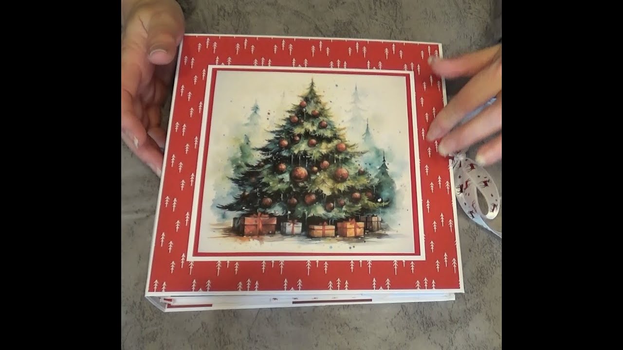 Présentation de mon 1er album pop up selon tuto de Jorie Scrap
