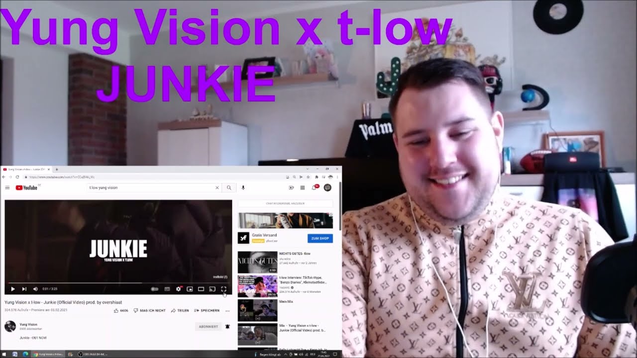 Yung Vision x t low - Junkie (REACTION)