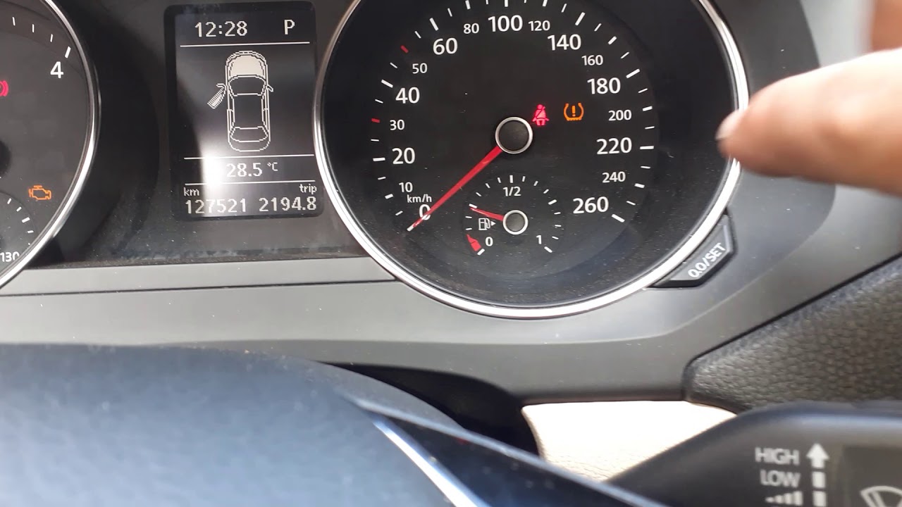 Volkswagen jetta lastik basınç işareti