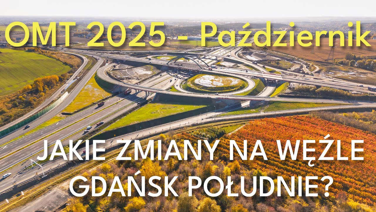 Węzeł Gdańsk Południe – Budowa Obwodnicy Metropolitalnej Trójmiasta | Październik 2025 | DJI Air 3S