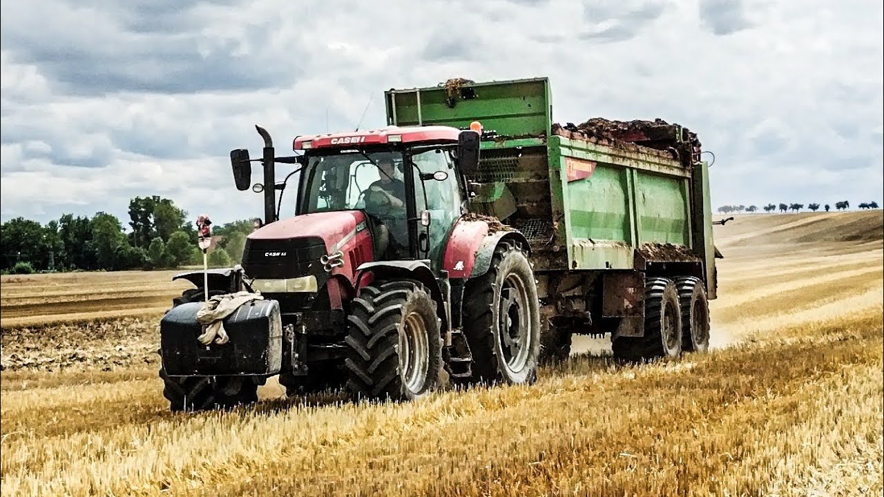 Rozmetání Hnoje 2023 | 2x Case Ih Puma - 230, 225 & Pichon industries + Strautmann PS 2401