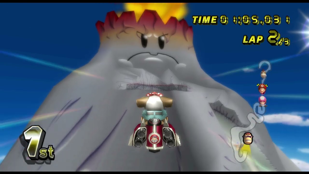 Mario Kart Wii GCN DK Mountain (Funky Kong - Phantom)