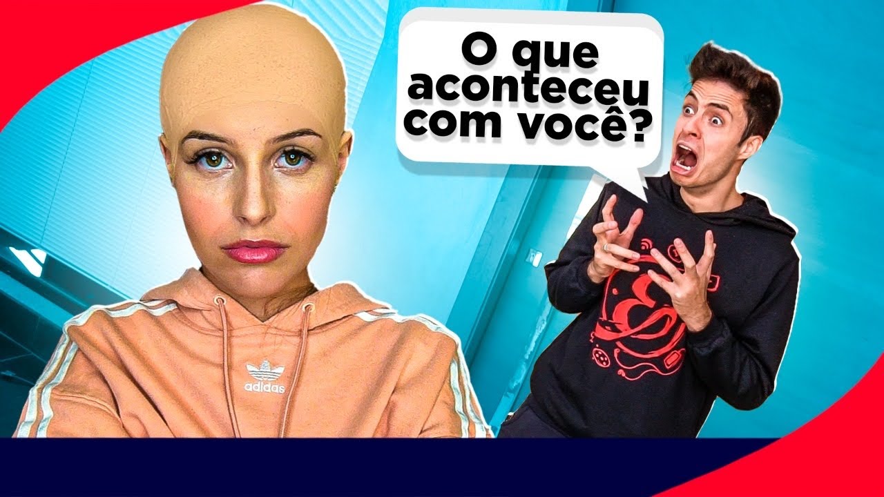 MINHA NAMORADA FICOU CARECA E ME SURPREENDEU!