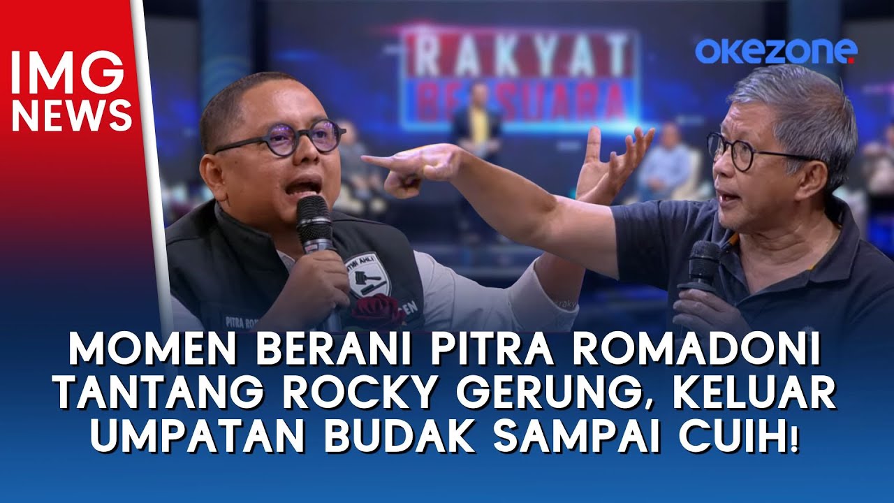 PANAS! Momen Berani Pitra Romadoni Tantang Rocky Gerung, Keluar Umpatan Budak Sampai Cuih!