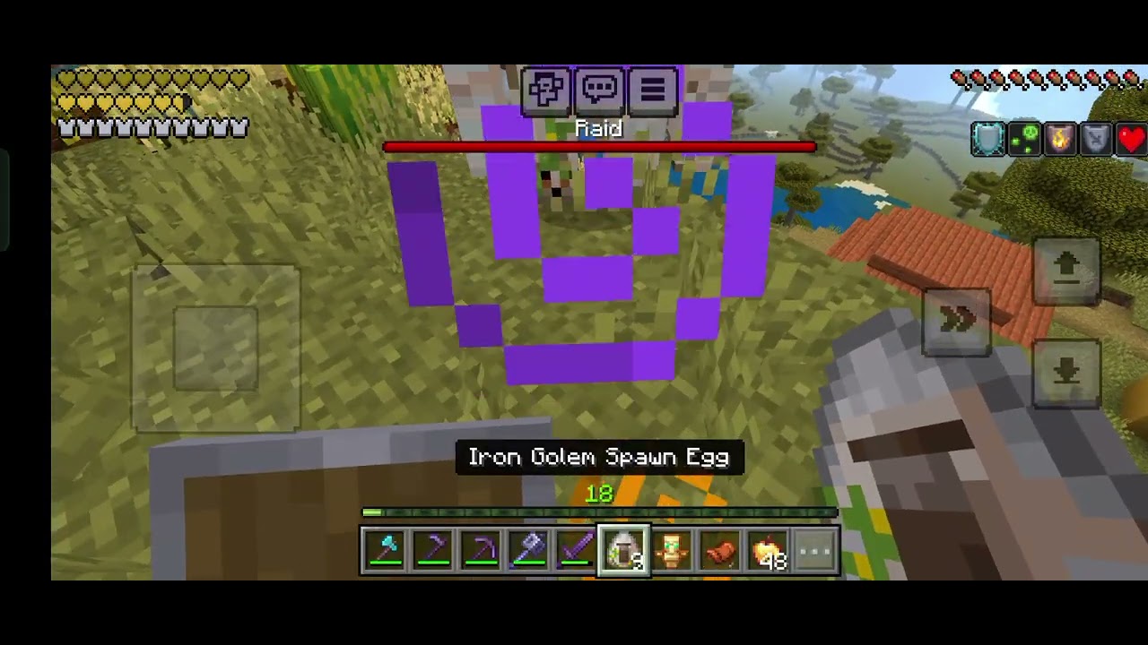 Minecraft Survival final raid.