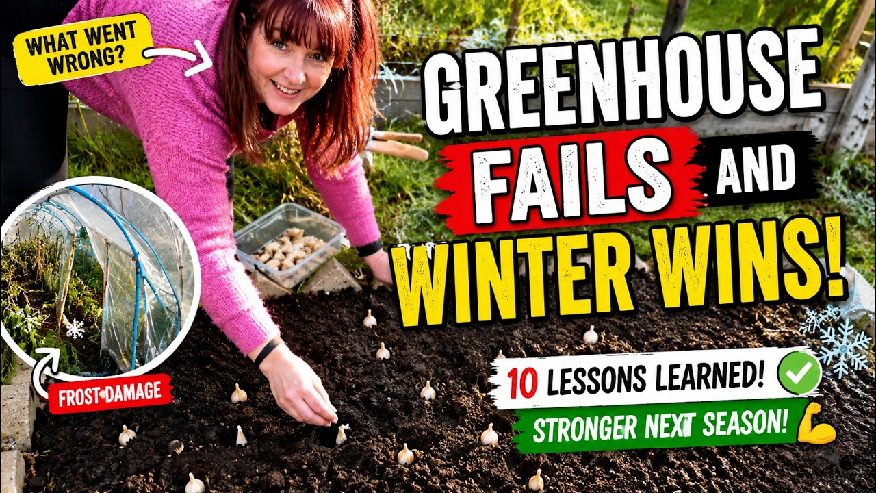 Sowing Winter Garlic & Beans & Major Greenhouse Mistake