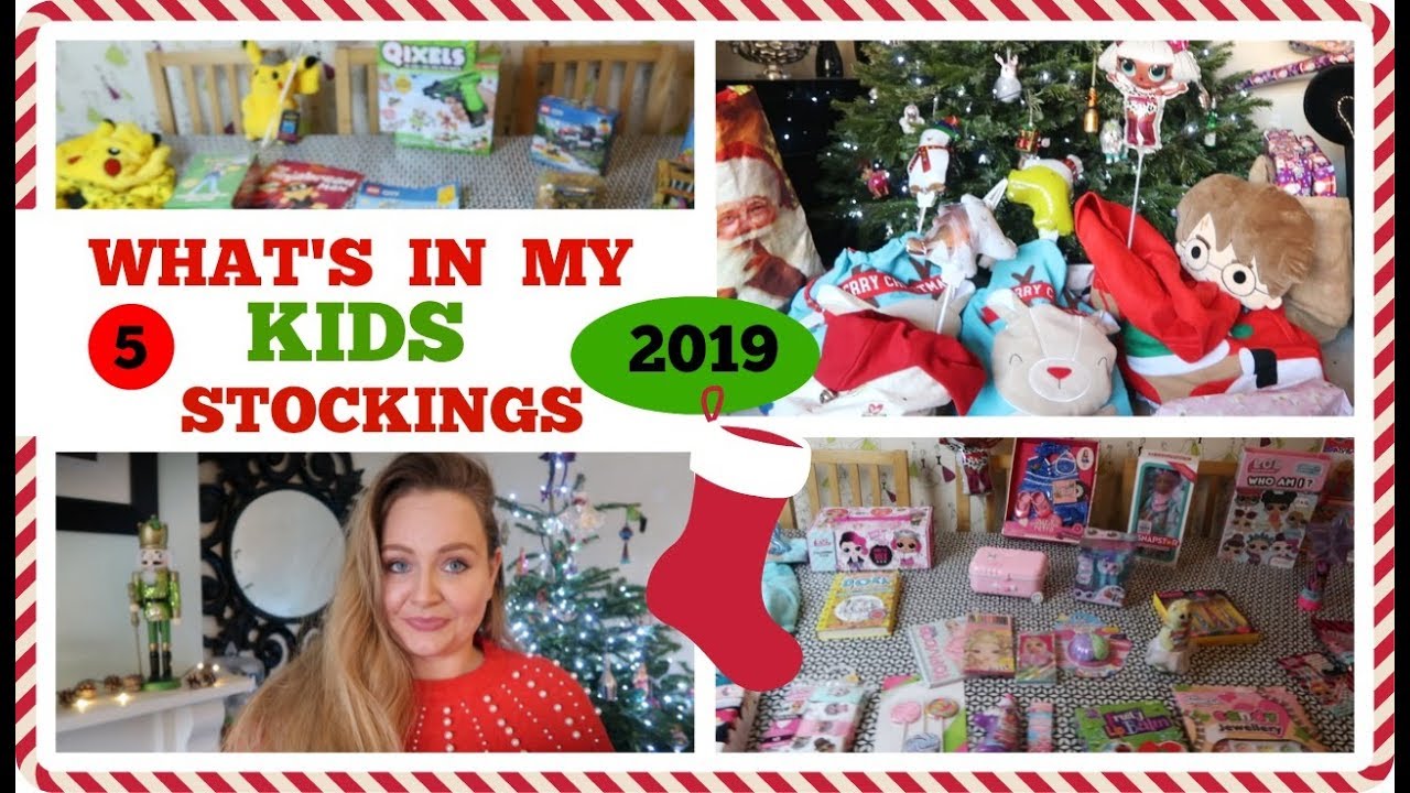 WHAT'S IN MY KIDS STOCKINGS / STUFFER IDEAS 2019 / WHAT I GOT MY KIDS FOR CHRISTMAS LARGE FAMILY