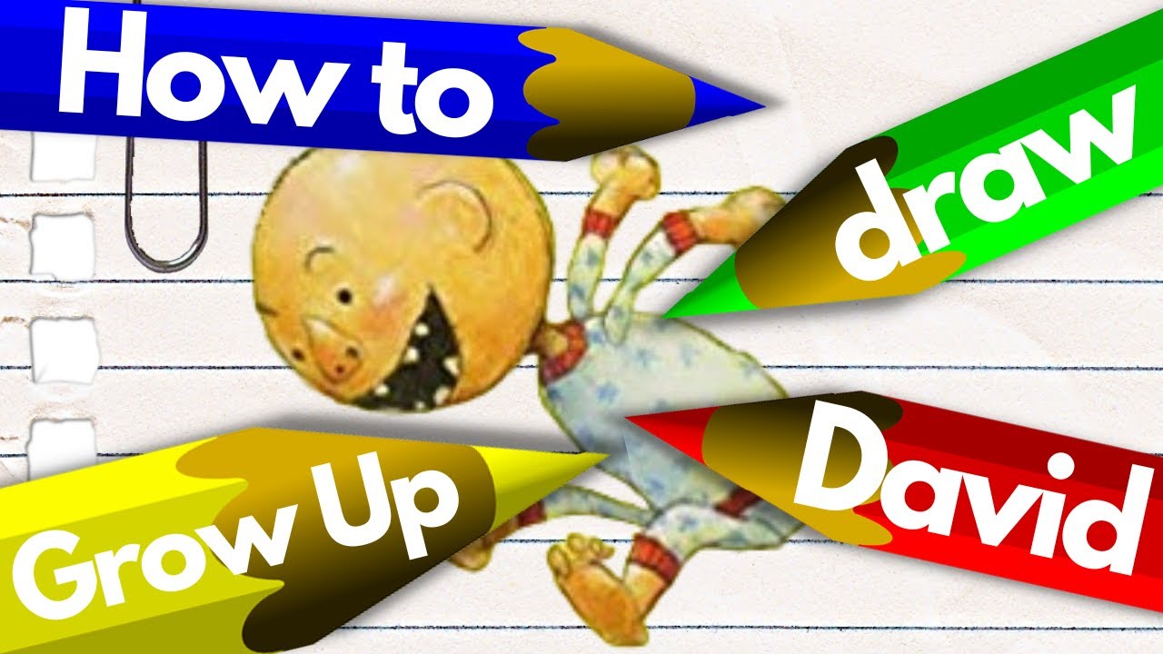 How to SPEED draw David from Grow Up, David! 🖍️ (in under 10 minutes) | World English School Today