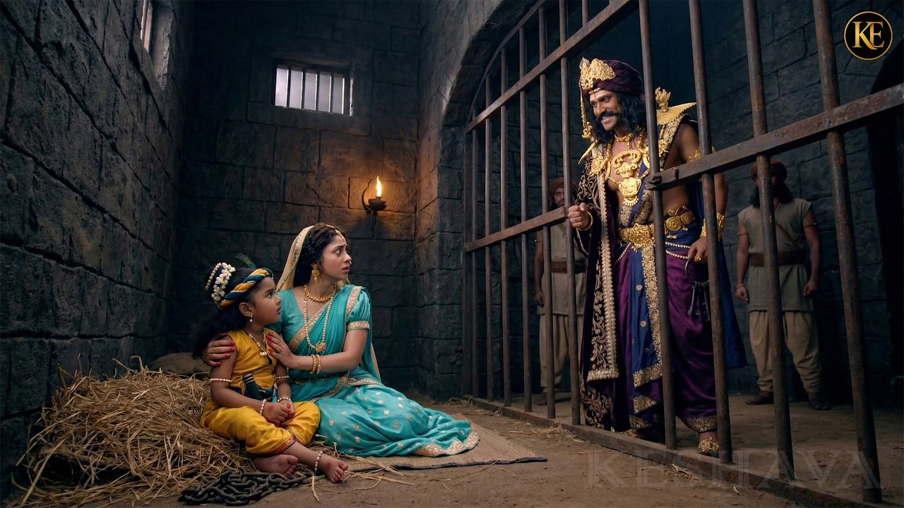 काल कोठरी में बाल कान्हा और मैया! पापी कंस का आतंक || YMKN || Shree Krishan leela ||