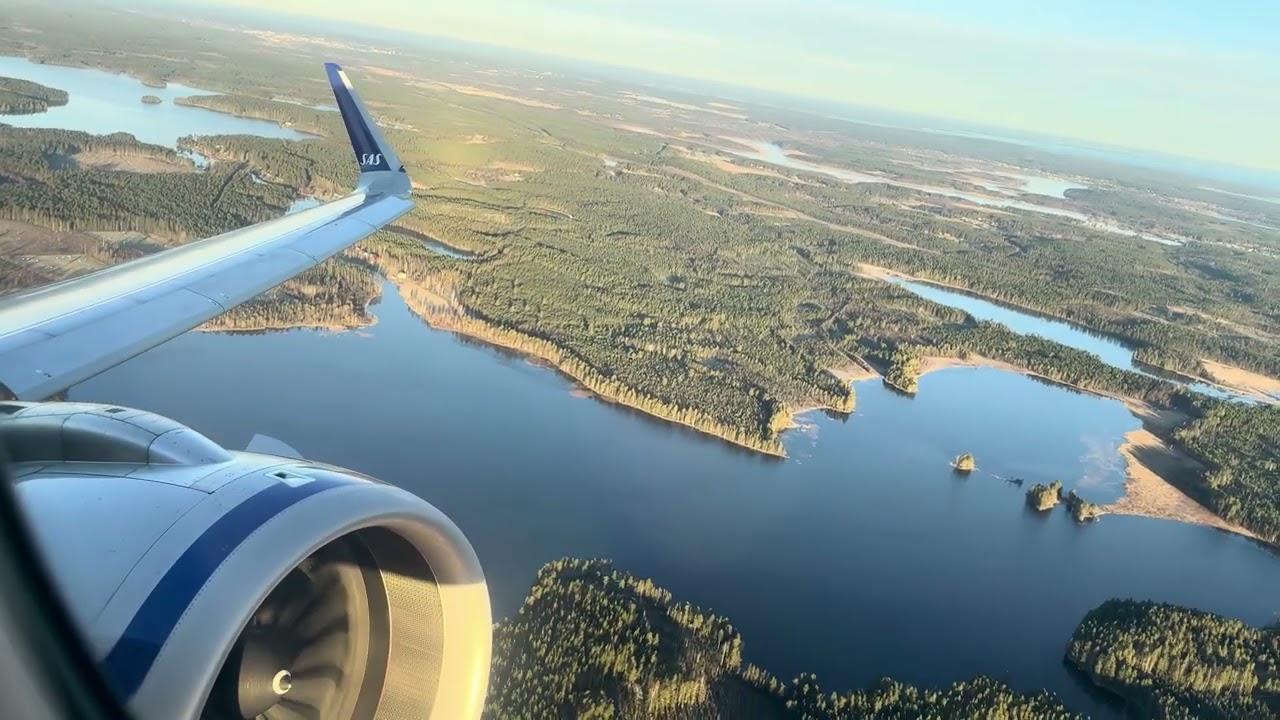 SAS A320NEO Takeoff from Frosty Skellefteå